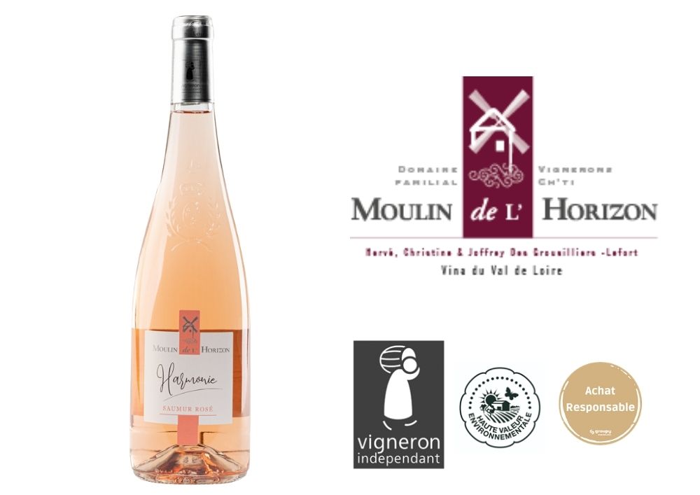 Rosé Harmonie - Moulin de l'horizon - bouteille de 75cl